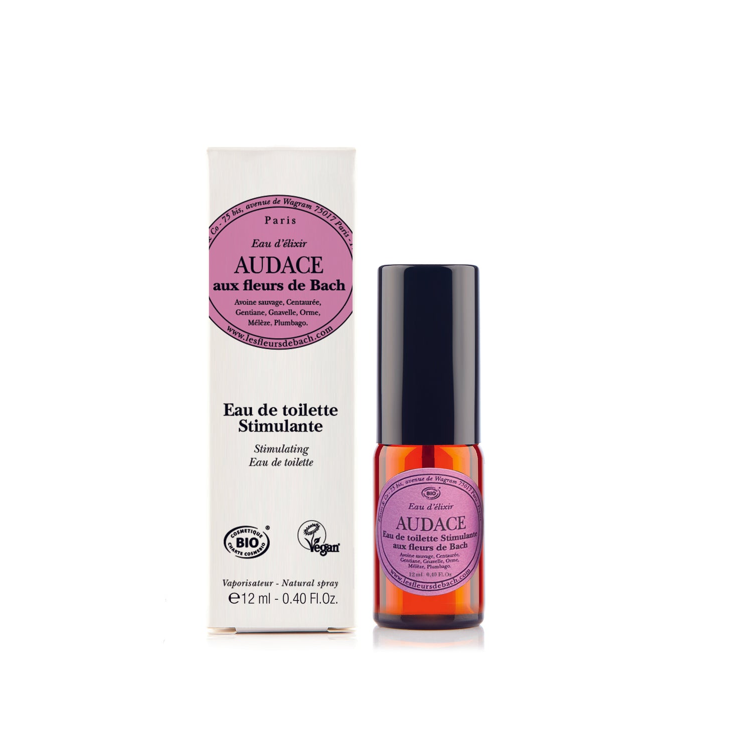 EAU de toilette "AUDACIA" de Bach 12ml ELIXIRS & CO ED LIM