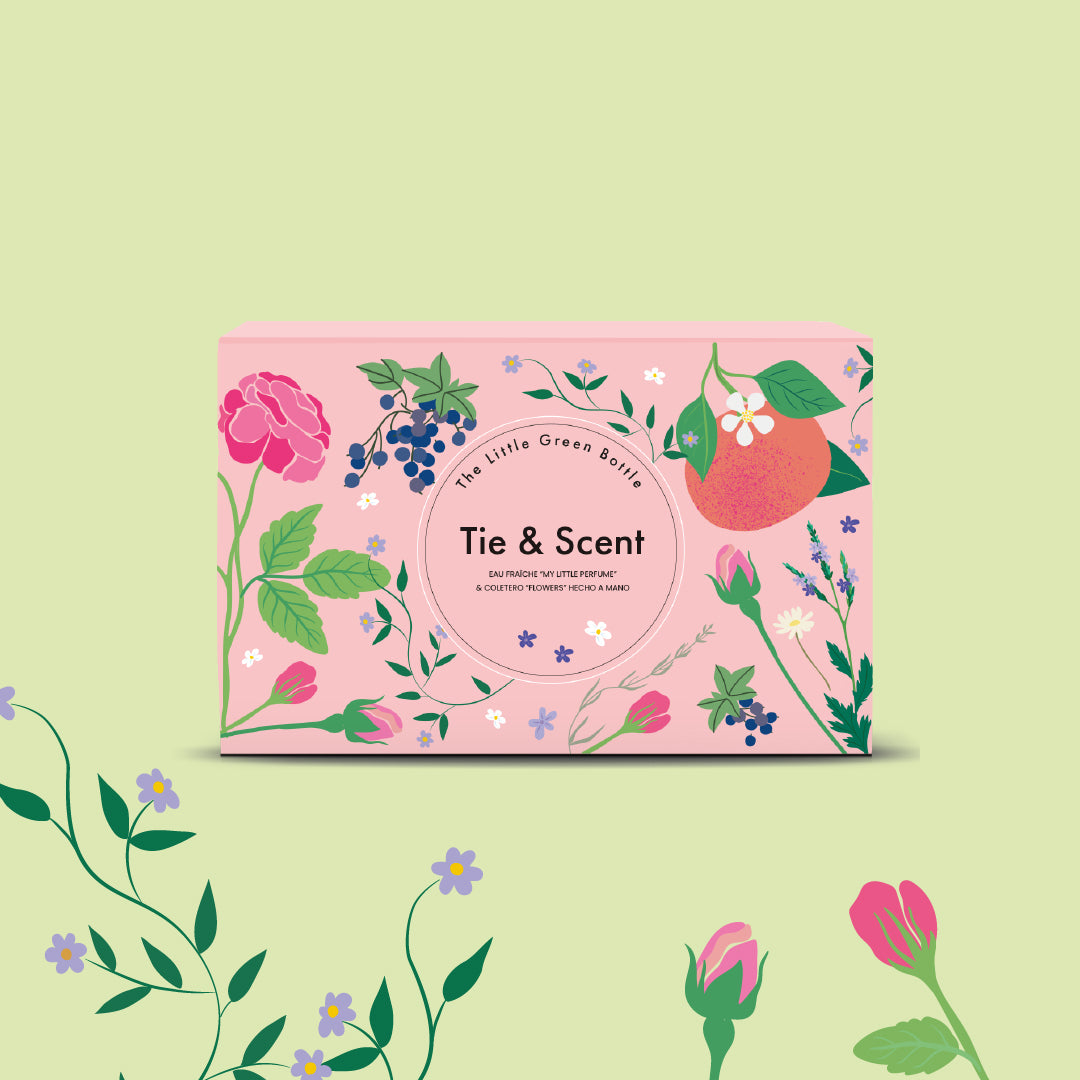 Tie & Scent - My Little Perfume con coletero floral TLGB
