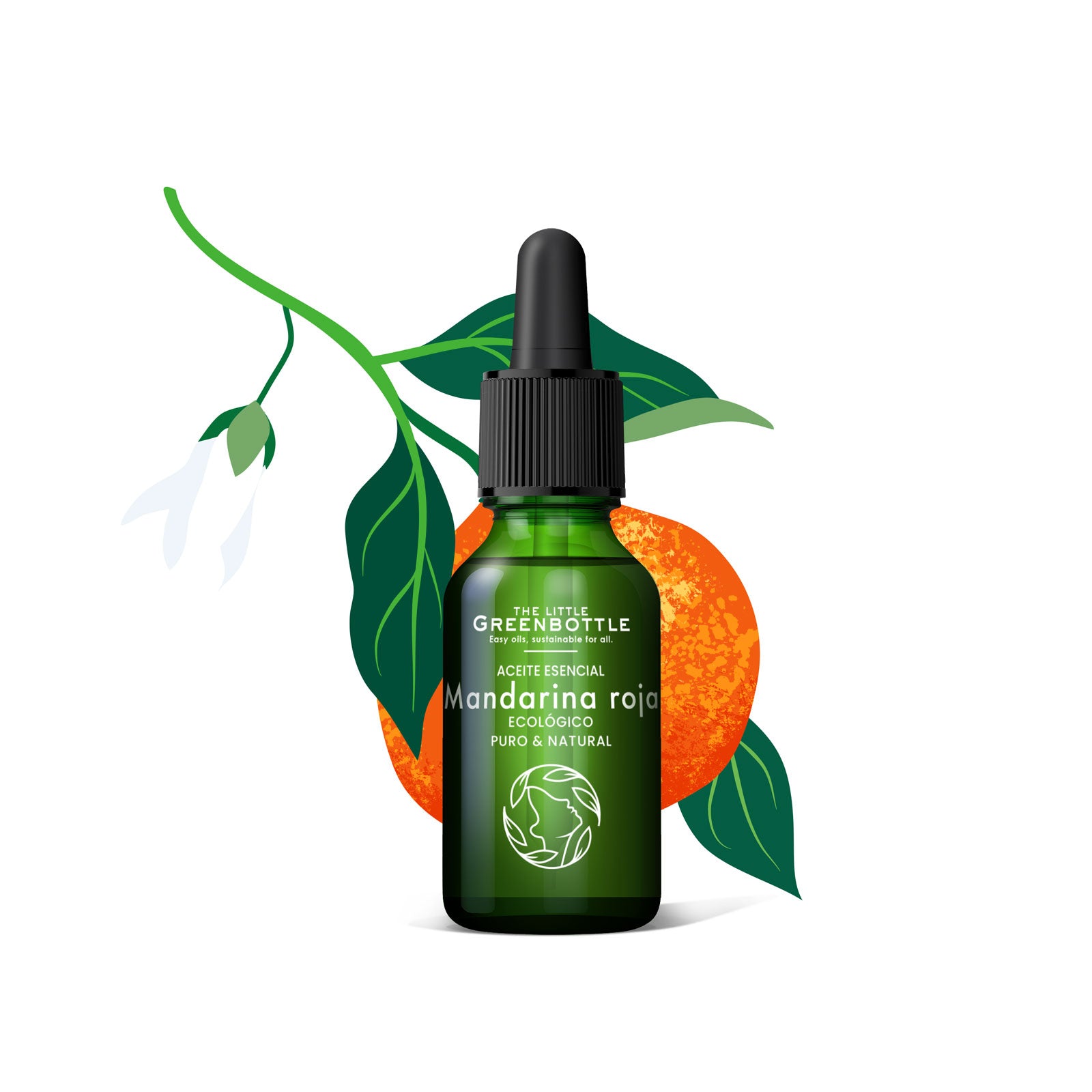 Aceite Esencial puro de  Mandarina 15 ml Formato XL TLGB