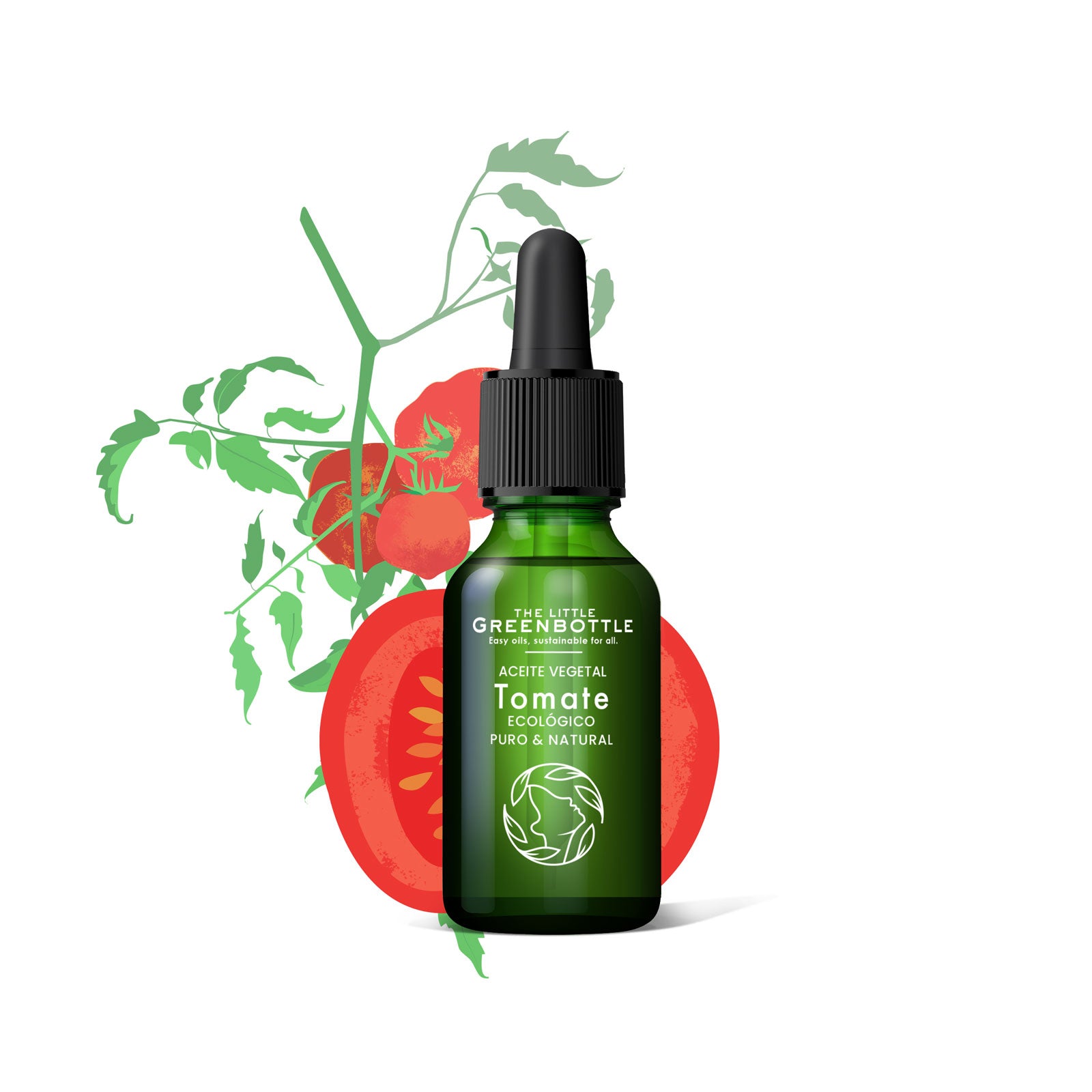 Aceite Vegetal puro de Tomate 15 ml 1ªpresión en frío TLGB