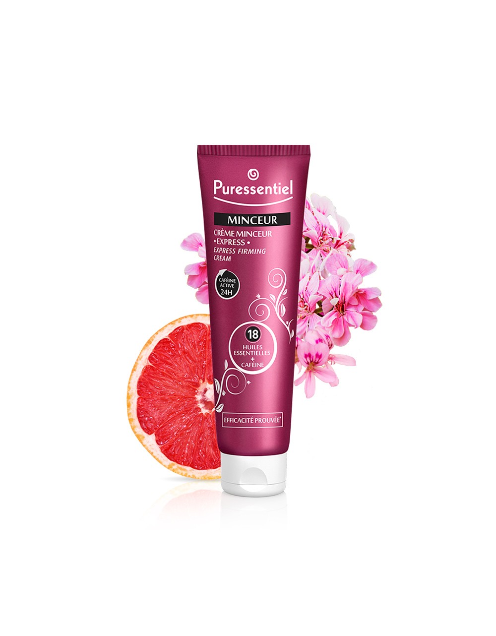 Crema reductora cafeína activa con 18 AE Puressentiel 150 ml