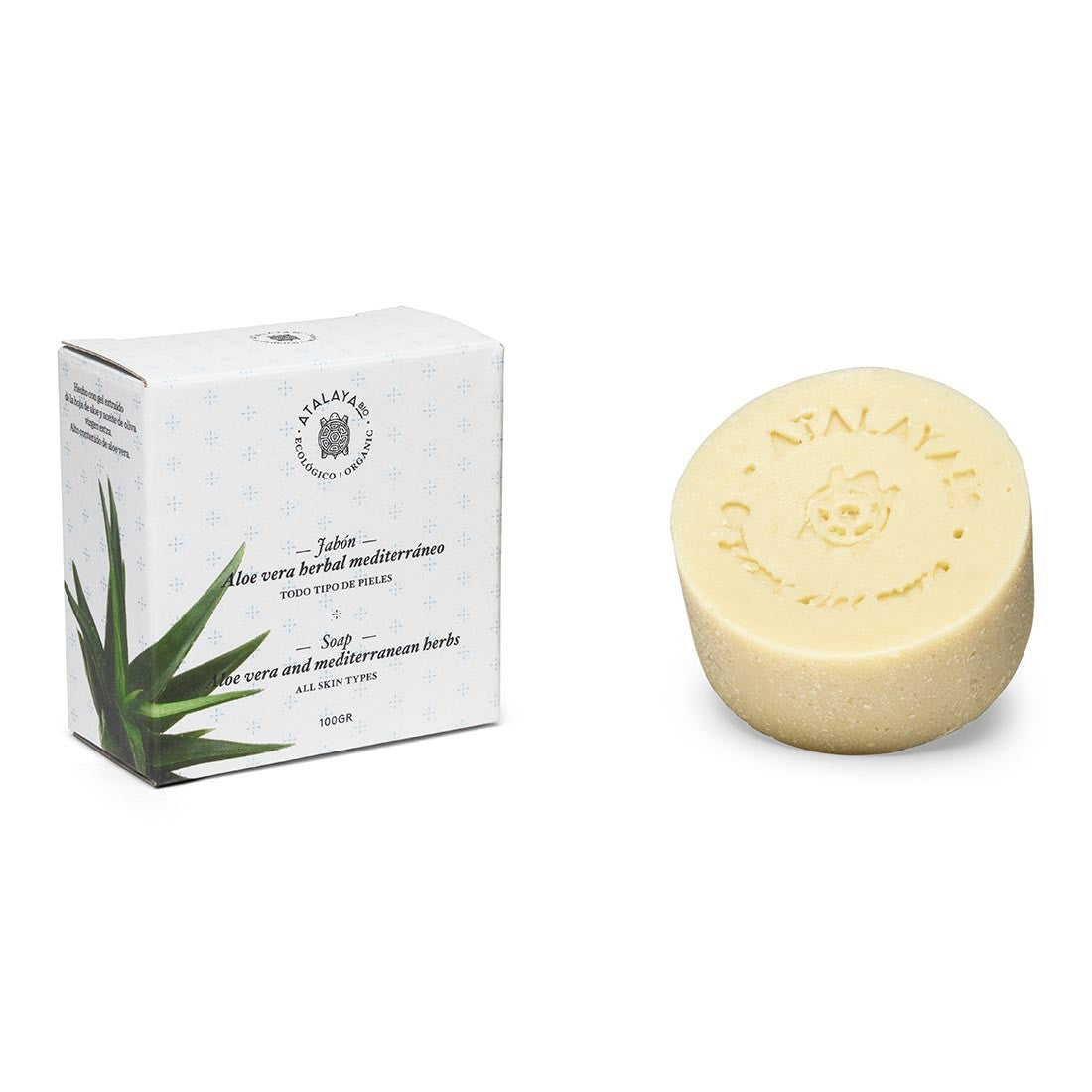 Jabón facial de aloe vera Herbal Mediterráneo