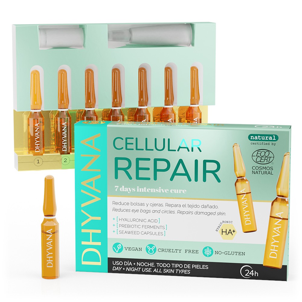 AMPOLLAS ECOCERT: CELLULAR REPAIR bolsas y ojeras
