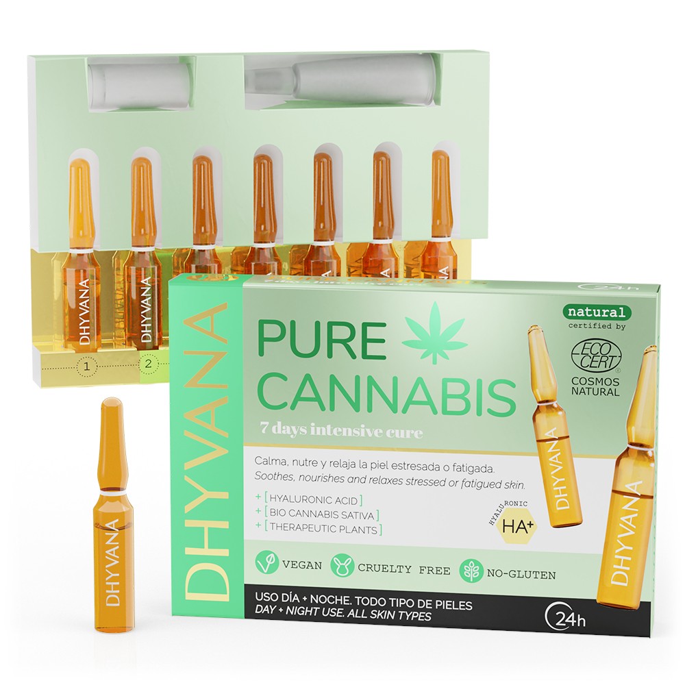 AMPOLLAS ECOCERT: PURE CANNABIS rojeces