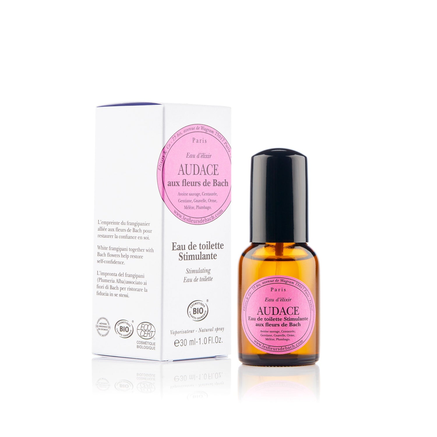 EAU de toilette "AUDACIA" de Bach 30ml ELIXIRS & CO