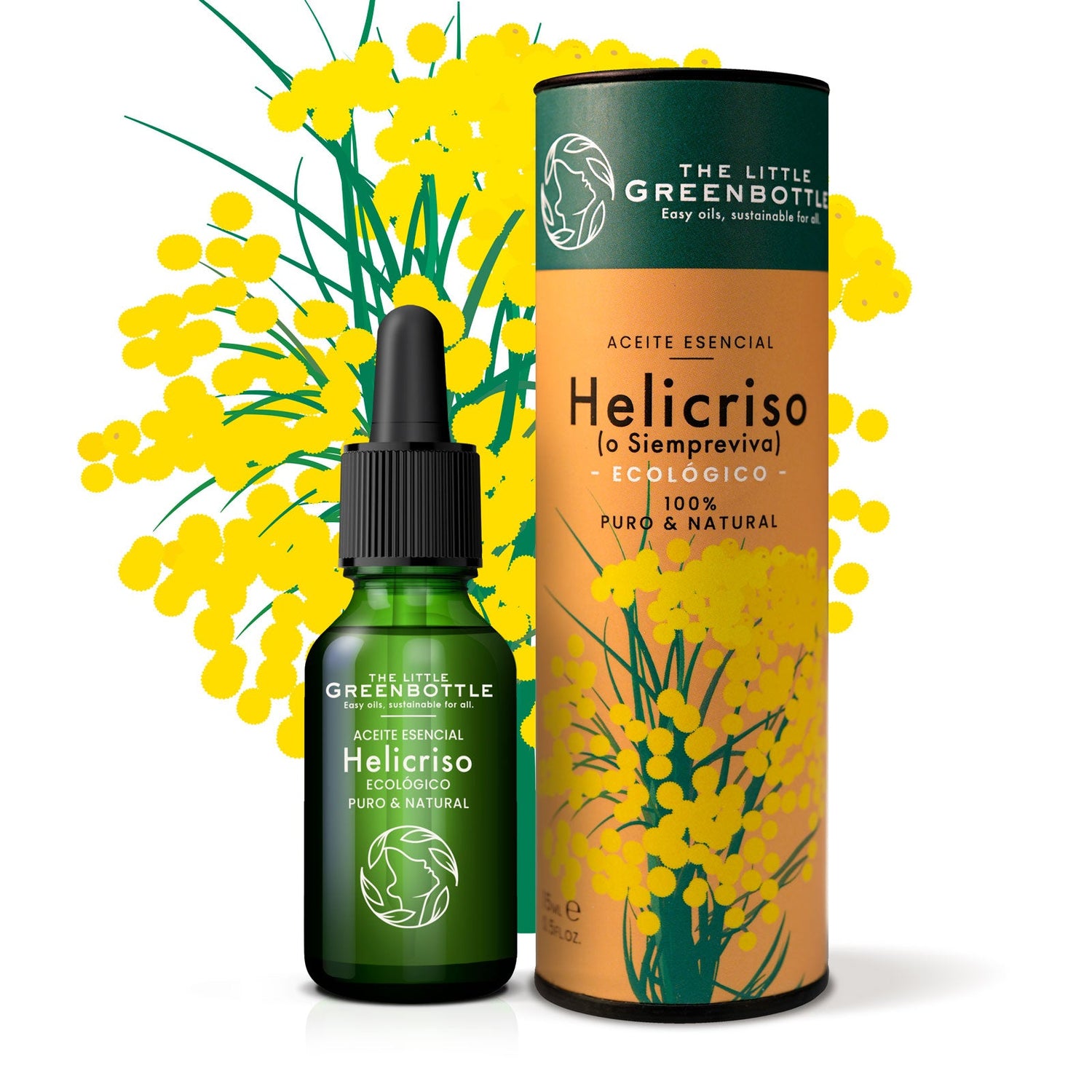 Aceite Esencial puro de Helicriso 15 ml Formato XL TLGB