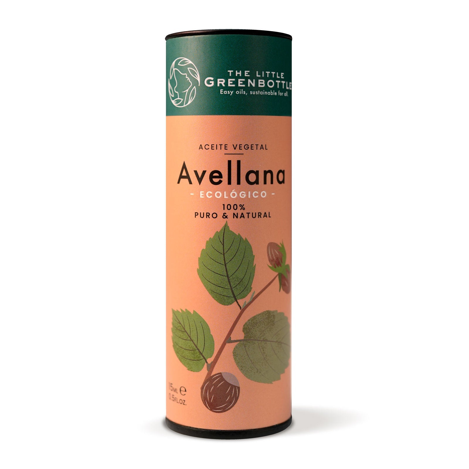 Aceite Vegetal puro de Avellana 15 ml 1ªpresión en frío TLGB