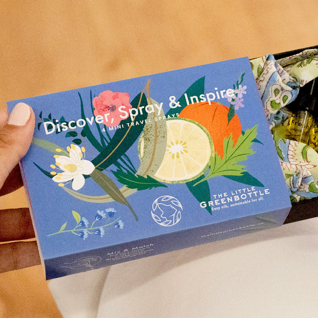 Discover, Spray & Inspire - 4 mini Travel Sprays TLGB