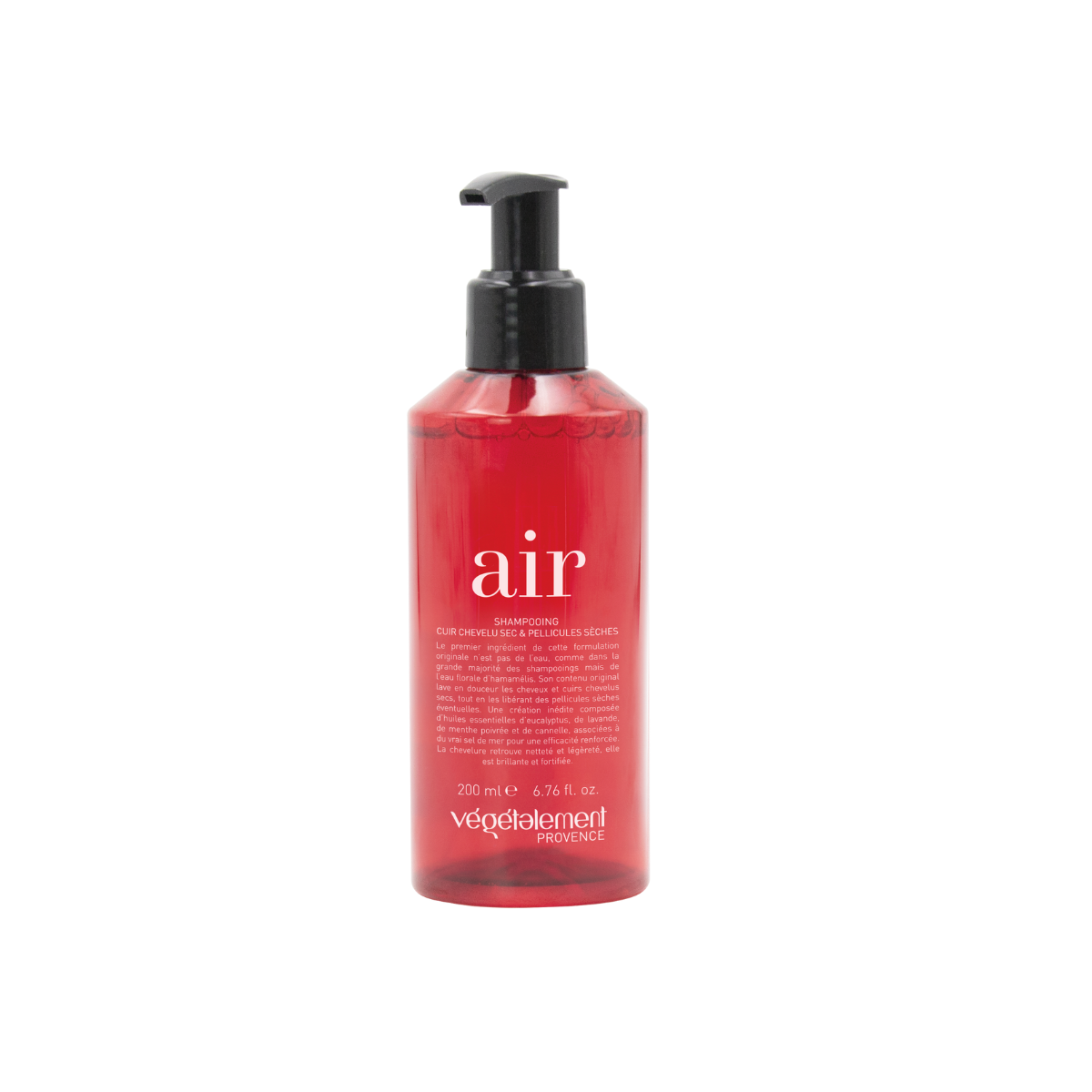 packshot de SPA DU CHEVEU - CHAMPU "AIR" 200 ML de Vegetalement