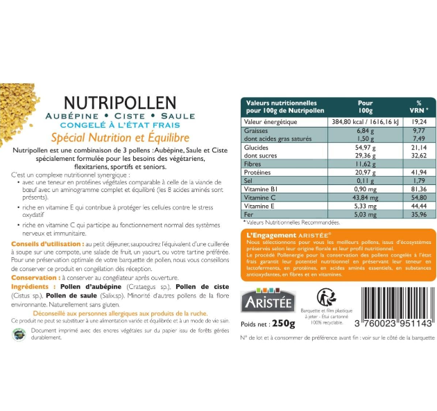 Nutripolen Freso BIO Pollenergie 250 gramos