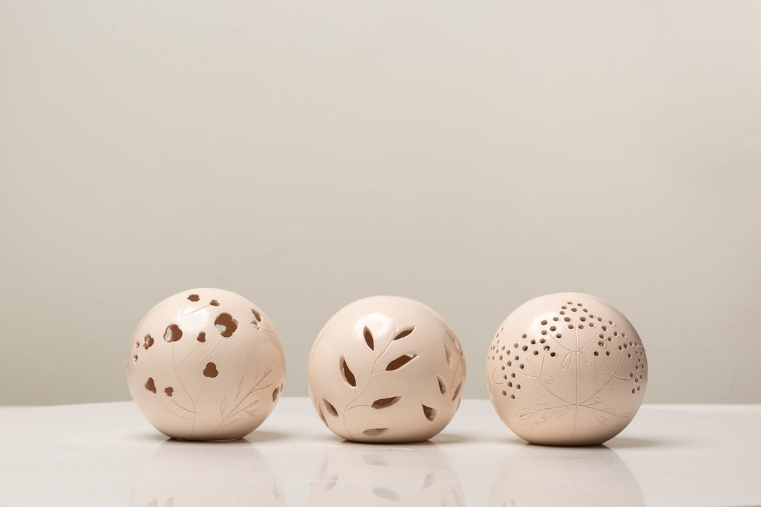 Bola para perfumar de cerámica natural, POMANDER TLGB