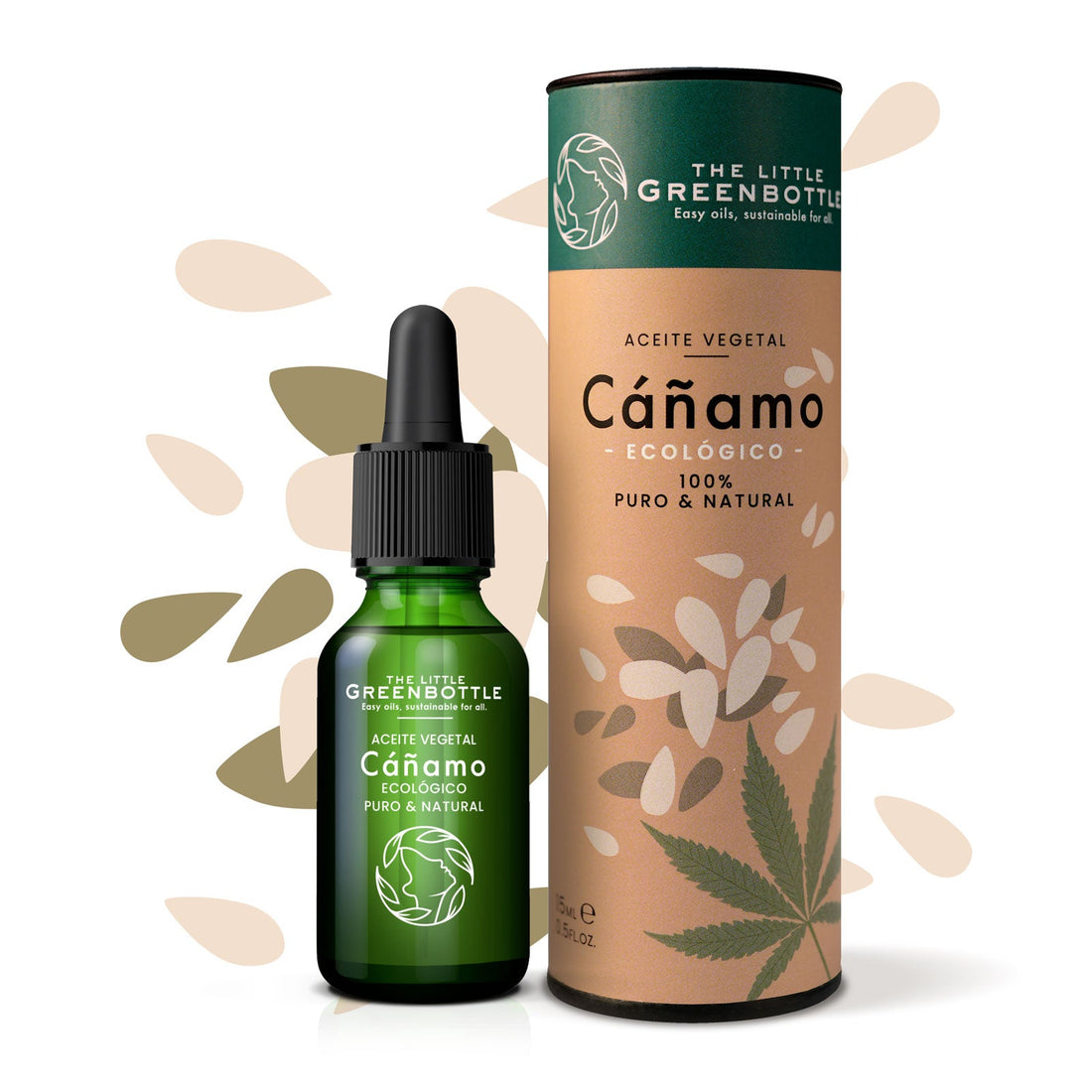 Aceite Vegetal puro de Cáñamo 15 ml 1ªpresión en frío TLGB